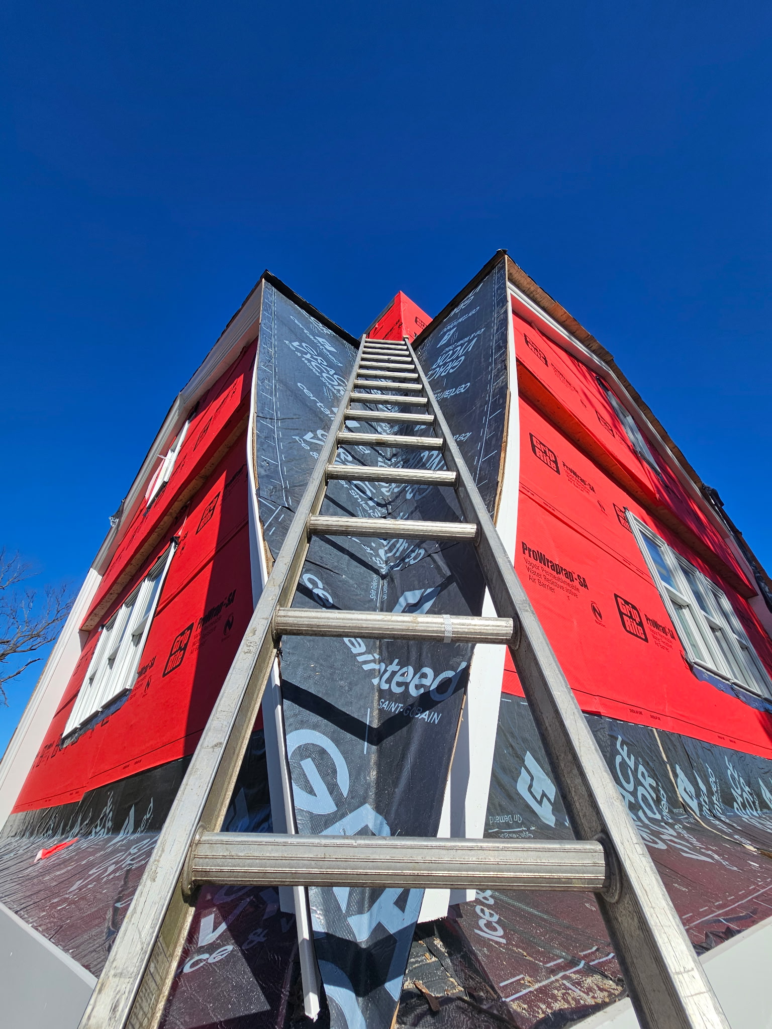 Residential roof repair and weatherproof shingle installation