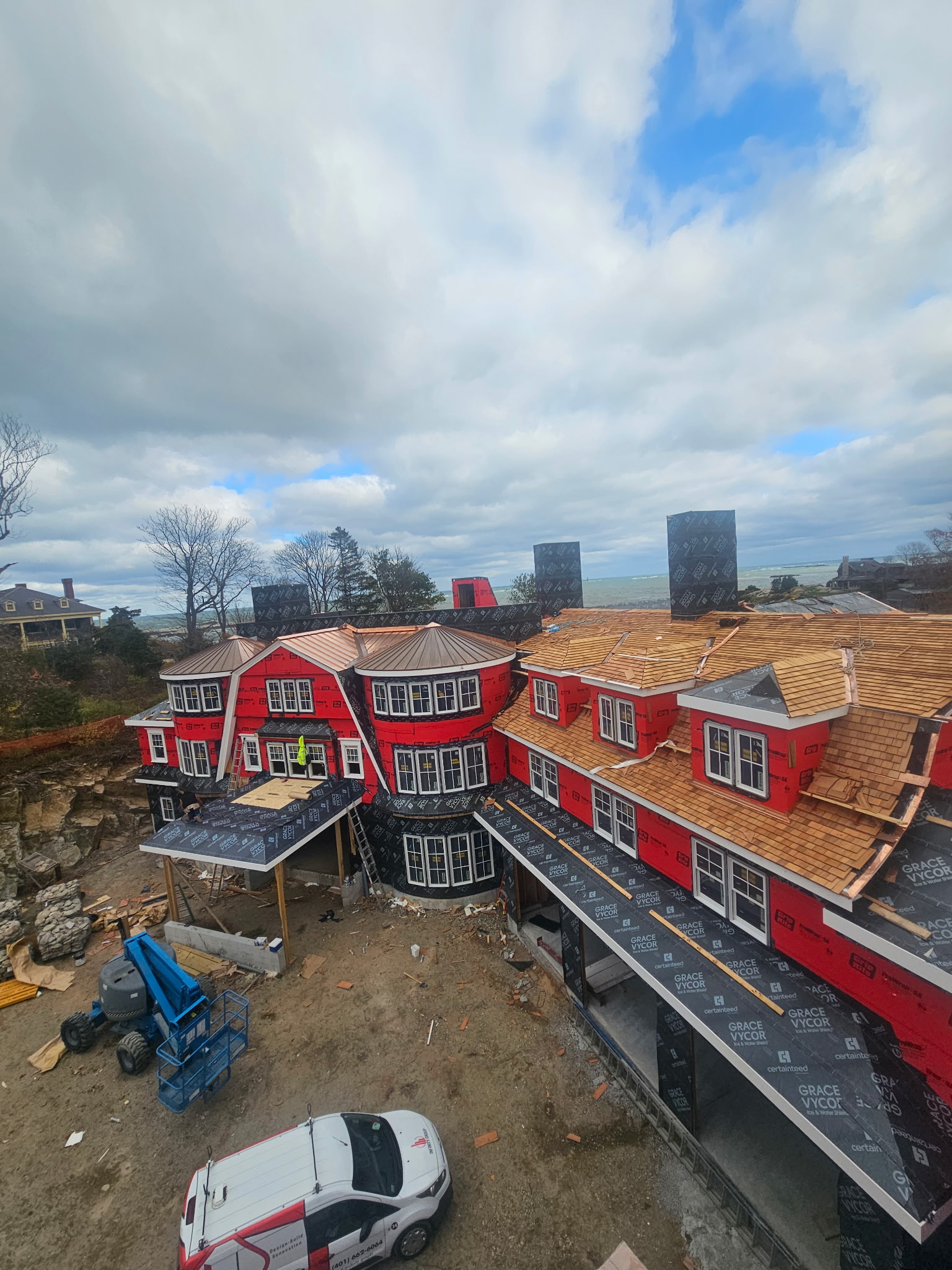Completed roof renovation on residential property