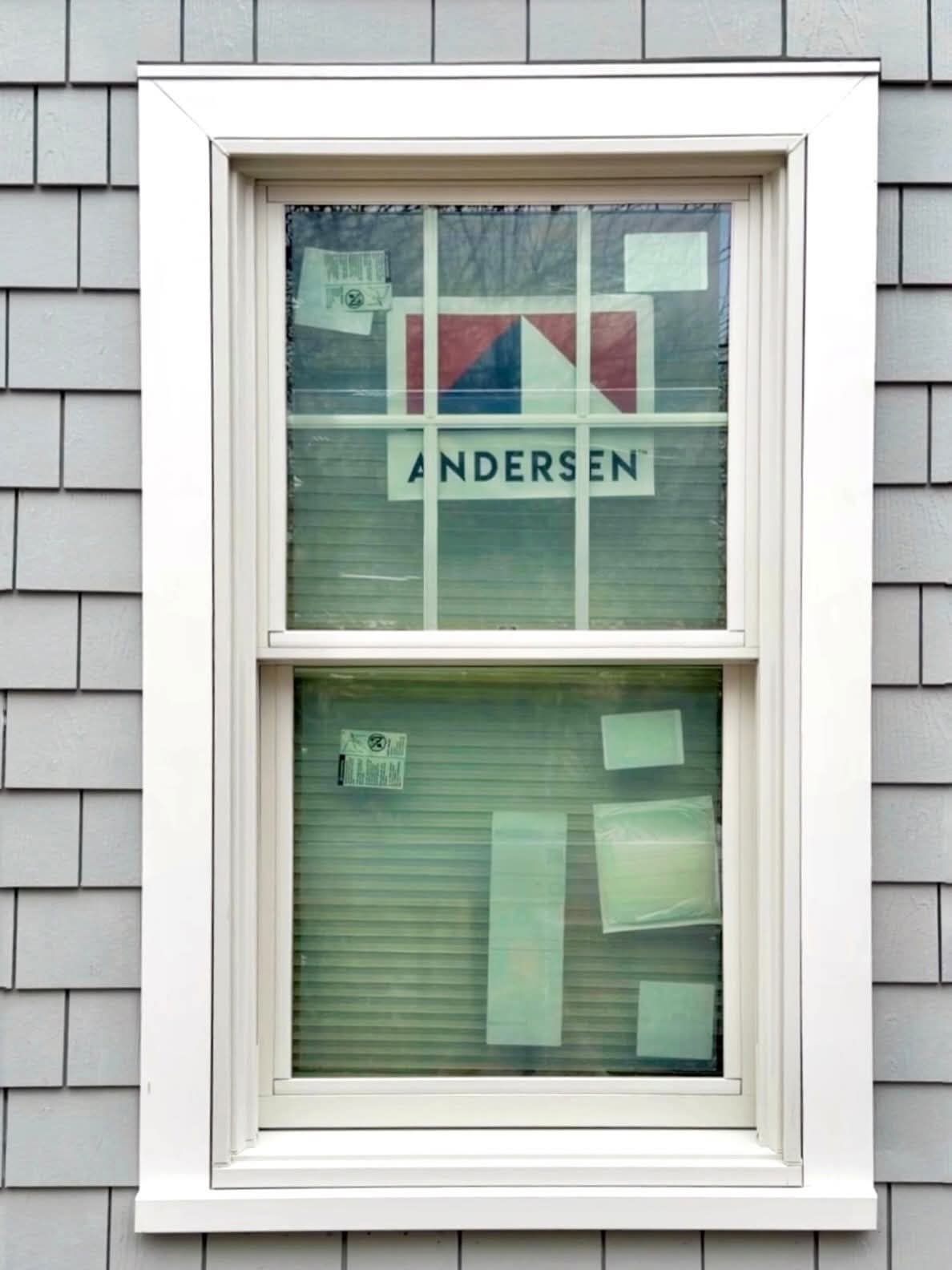 Detailed interior window framing and finishing