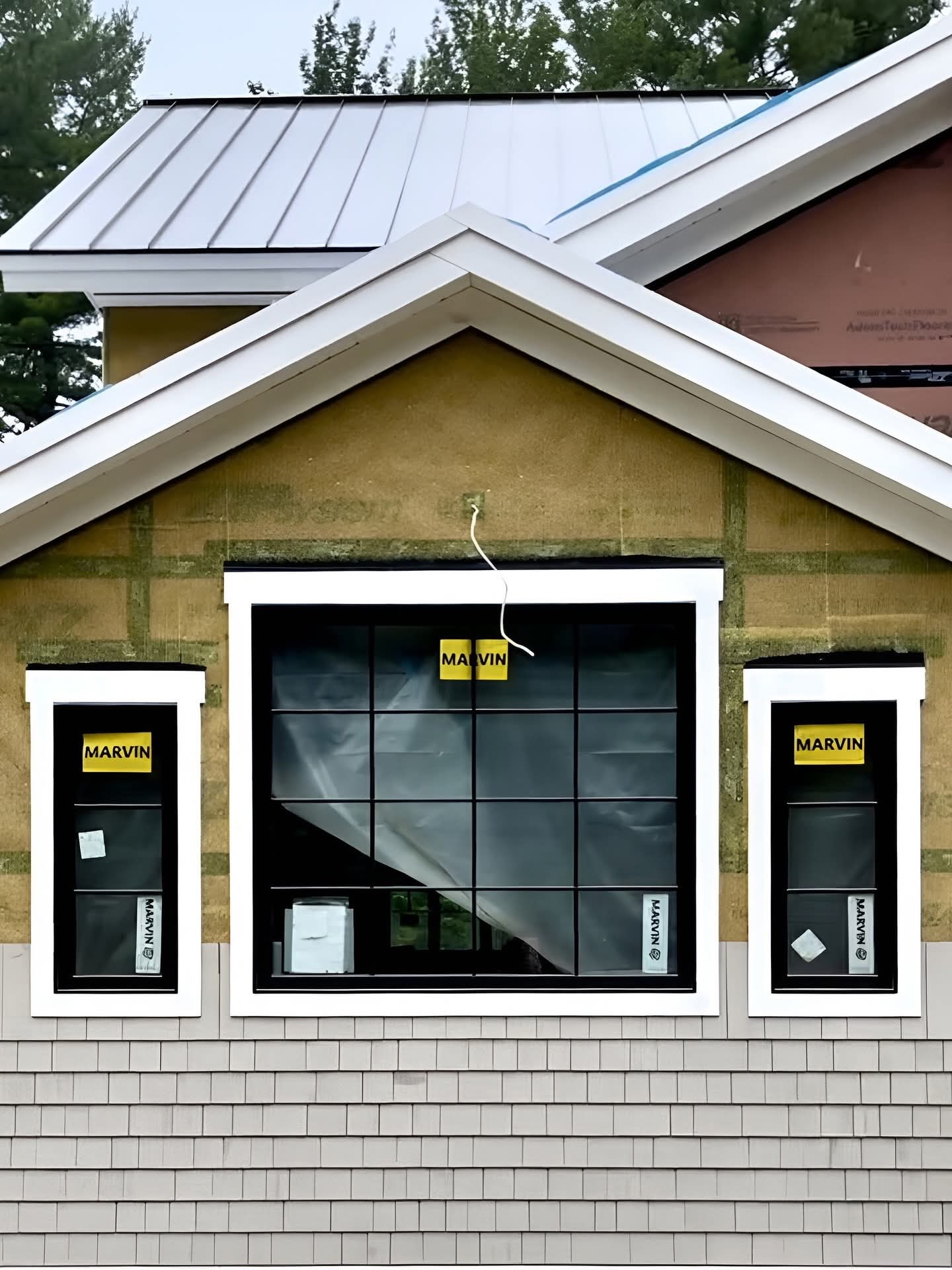 Completed window installation with clean exterior seal